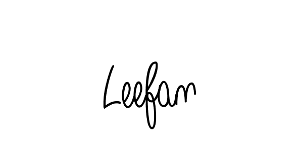 Also we have Leefan name is the best signature style. Create professional handwritten signature collection using Angelique-Rose-font-FFP autograph style. Leefan signature style 5 images and pictures png