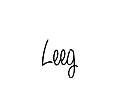 Make a beautiful signature design for name Leeg. With this signature (Angelique-Rose-font-FFP) style, you can create a handwritten signature for free. Leeg signature style 5 images and pictures png