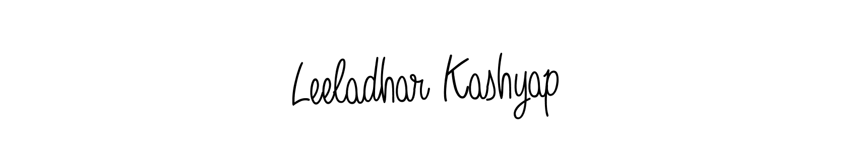 Angelique-Rose-font-FFP is a professional signature style that is perfect for those who want to add a touch of class to their signature. It is also a great choice for those who want to make their signature more unique. Get Leeladhar Kashyap name to fancy signature for free. Leeladhar Kashyap signature style 5 images and pictures png