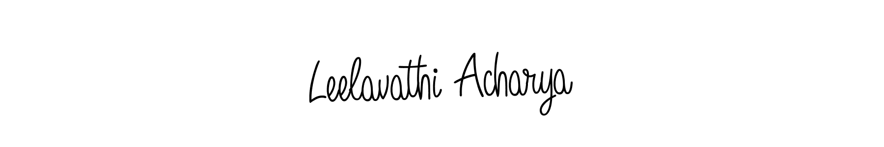 Once you've used our free online signature maker to create your best signature Angelique-Rose-font-FFP style, it's time to enjoy all of the benefits that Leelavathi Acharya name signing documents. Leelavathi Acharya signature style 5 images and pictures png