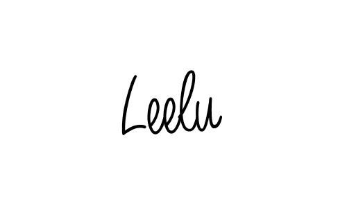 How to Draw Leelu signature style? Angelique-Rose-font-FFP is a latest design signature styles for name Leelu. Leelu signature style 5 images and pictures png