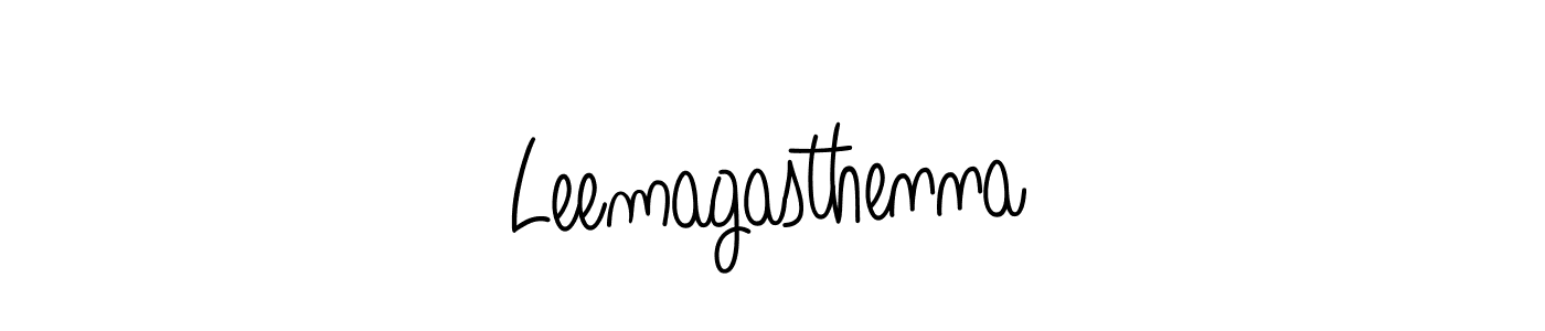 if you are searching for the best signature style for your name Leemagasthenna. so please give up your signature search. here we have designed multiple signature styles  using Angelique-Rose-font-FFP. Leemagasthenna signature style 5 images and pictures png