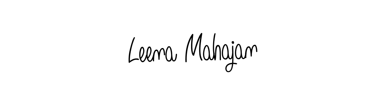 Design your own signature with our free online signature maker. With this signature software, you can create a handwritten (Angelique-Rose-font-FFP) signature for name Leena Mahajan. Leena Mahajan signature style 5 images and pictures png