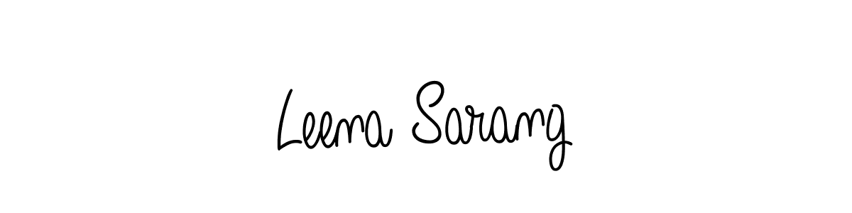 Design your own signature with our free online signature maker. With this signature software, you can create a handwritten (Angelique-Rose-font-FFP) signature for name Leena Sarang. Leena Sarang signature style 5 images and pictures png