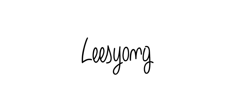 Design your own signature with our free online signature maker. With this signature software, you can create a handwritten (Angelique-Rose-font-FFP) signature for name Leesyong. Leesyong signature style 5 images and pictures png