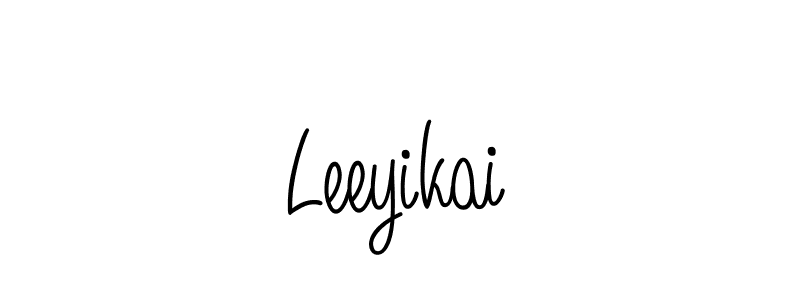 How to make Leeyikai signature? Angelique-Rose-font-FFP is a professional autograph style. Create handwritten signature for Leeyikai name. Leeyikai signature style 5 images and pictures png