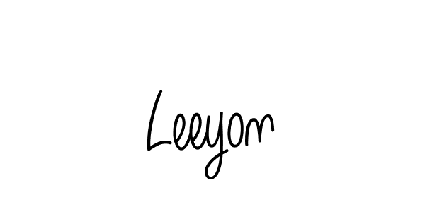 Design your own signature with our free online signature maker. With this signature software, you can create a handwritten (Angelique-Rose-font-FFP) signature for name Leeyon. Leeyon signature style 5 images and pictures png