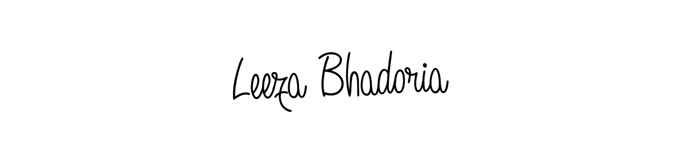 You can use this online signature creator to create a handwritten signature for the name Leeza Bhadoria. This is the best online autograph maker. Leeza Bhadoria signature style 5 images and pictures png