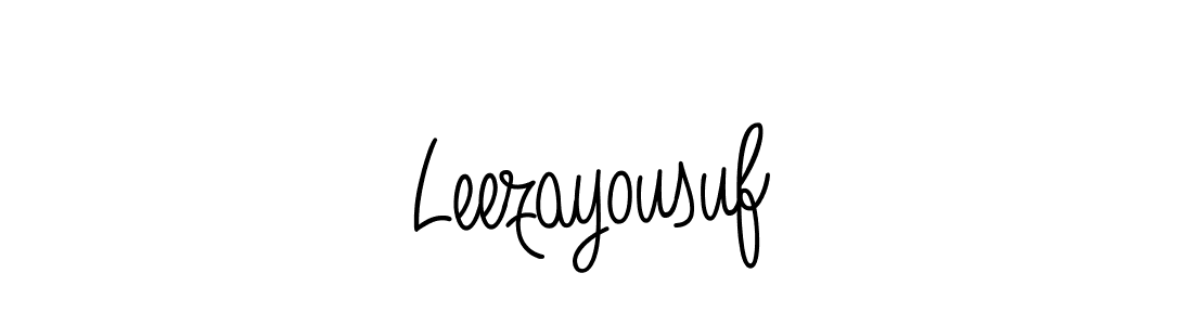 How to make Leezayousuf signature? Angelique-Rose-font-FFP is a professional autograph style. Create handwritten signature for Leezayousuf name. Leezayousuf signature style 5 images and pictures png