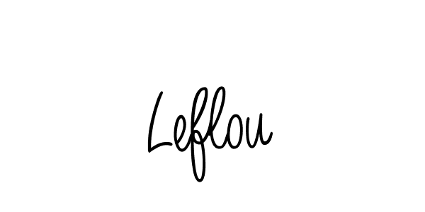 You should practise on your own different ways (Angelique-Rose-font-FFP) to write your name (Leflou) in signature. don't let someone else do it for you. Leflou signature style 5 images and pictures png