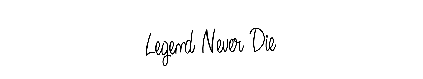 How to make Legend Never Die name signature. Use Angelique-Rose-font-FFP style for creating short signs online. This is the latest handwritten sign. Legend Never Die signature style 5 images and pictures png