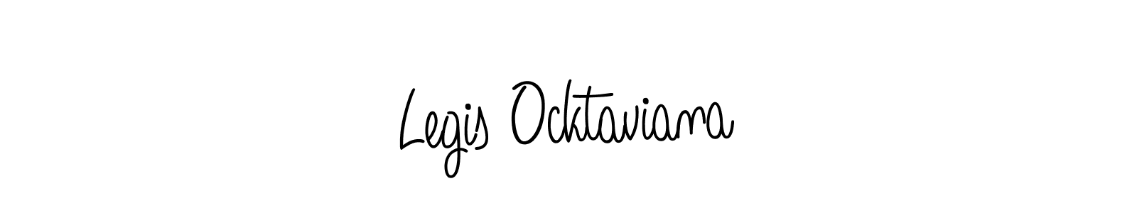 You should practise on your own different ways (Angelique-Rose-font-FFP) to write your name (Legis Ocktaviana) in signature. don't let someone else do it for you. Legis Ocktaviana signature style 5 images and pictures png