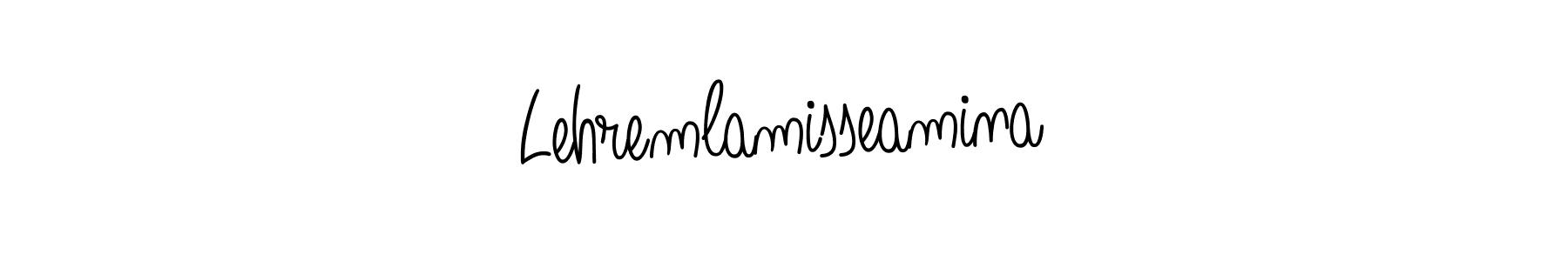 Once you've used our free online signature maker to create your best signature Angelique-Rose-font-FFP style, it's time to enjoy all of the benefits that Lehremlamisseamina name signing documents. Lehremlamisseamina signature style 5 images and pictures png