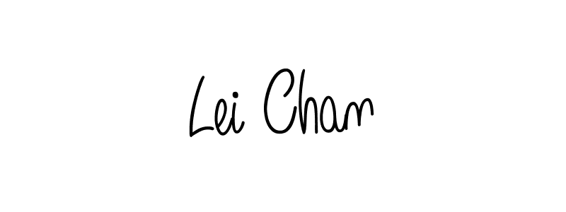 How to make Lei Chan name signature. Use Angelique-Rose-font-FFP style for creating short signs online. This is the latest handwritten sign. Lei Chan signature style 5 images and pictures png