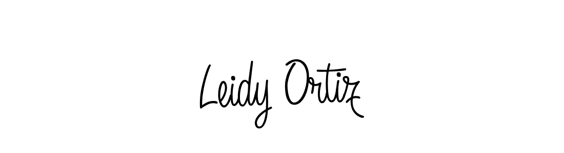How to Draw Leidy Ortiz signature style? Angelique-Rose-font-FFP is a latest design signature styles for name Leidy Ortiz. Leidy Ortiz signature style 5 images and pictures png