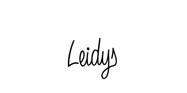 You should practise on your own different ways (Angelique-Rose-font-FFP) to write your name (Leidys) in signature. don't let someone else do it for you. Leidys signature style 5 images and pictures png