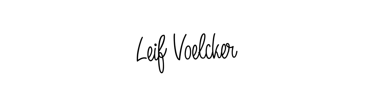 Leif Voelcker stylish signature style. Best Handwritten Sign (Angelique-Rose-font-FFP) for my name. Handwritten Signature Collection Ideas for my name Leif Voelcker. Leif Voelcker signature style 5 images and pictures png