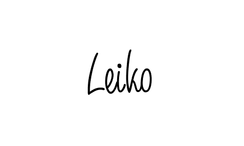 How to make Leiko signature? Angelique-Rose-font-FFP is a professional autograph style. Create handwritten signature for Leiko name. Leiko signature style 5 images and pictures png