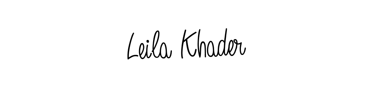 Also You can easily find your signature by using the search form. We will create Leila Khader name handwritten signature images for you free of cost using Angelique-Rose-font-FFP sign style. Leila Khader signature style 5 images and pictures png