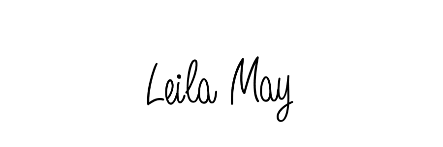Make a beautiful signature design for name Leila May. With this signature (Angelique-Rose-font-FFP) style, you can create a handwritten signature for free. Leila May signature style 5 images and pictures png