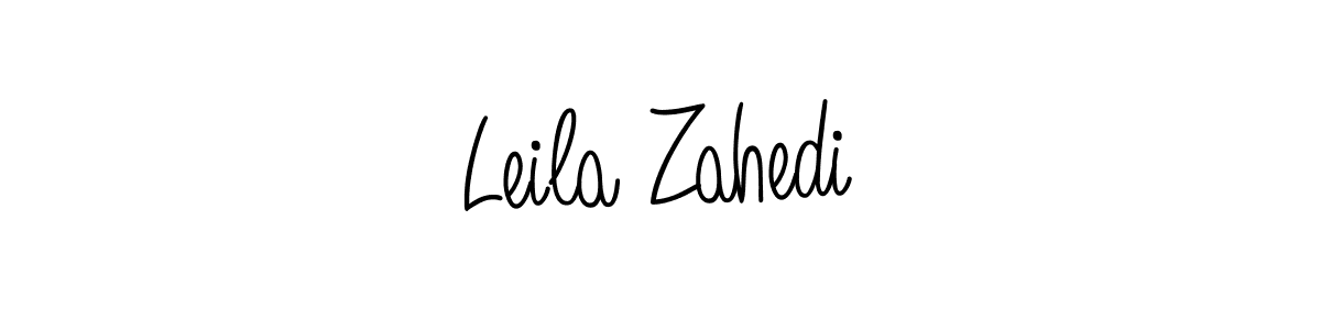 Leila Zahedi stylish signature style. Best Handwritten Sign (Angelique-Rose-font-FFP) for my name. Handwritten Signature Collection Ideas for my name Leila Zahedi. Leila Zahedi signature style 5 images and pictures png