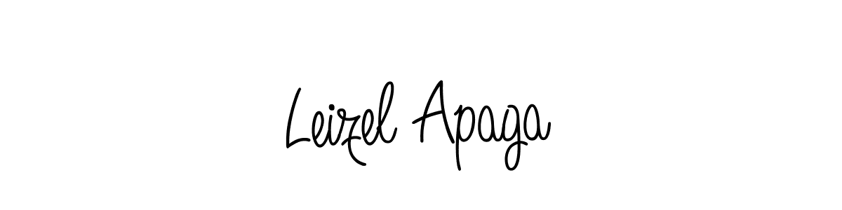 Create a beautiful signature design for name Leizel Apaga. With this signature (Angelique-Rose-font-FFP) fonts, you can make a handwritten signature for free. Leizel Apaga signature style 5 images and pictures png