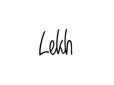 Create a beautiful signature design for name Lekh. With this signature (Angelique-Rose-font-FFP) fonts, you can make a handwritten signature for free. Lekh signature style 5 images and pictures png