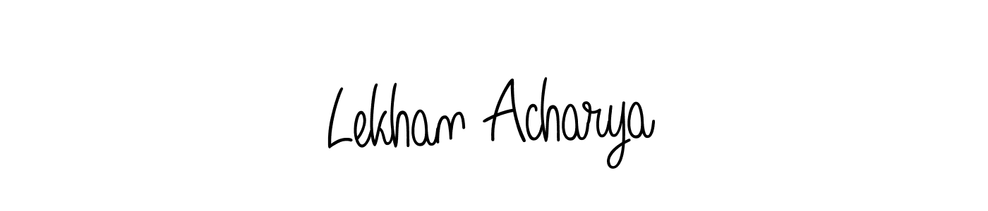 Here are the top 10 professional signature styles for the name Lekhan Acharya. These are the best autograph styles you can use for your name. Lekhan Acharya signature style 5 images and pictures png