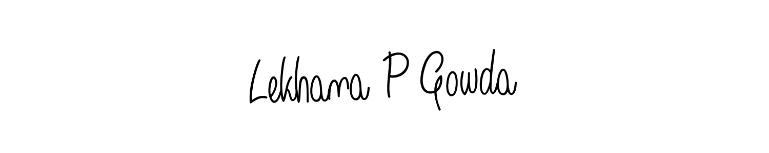Make a short Lekhana P Gowda signature style. Manage your documents anywhere anytime using Angelique-Rose-font-FFP. Create and add eSignatures, submit forms, share and send files easily. Lekhana P Gowda signature style 5 images and pictures png