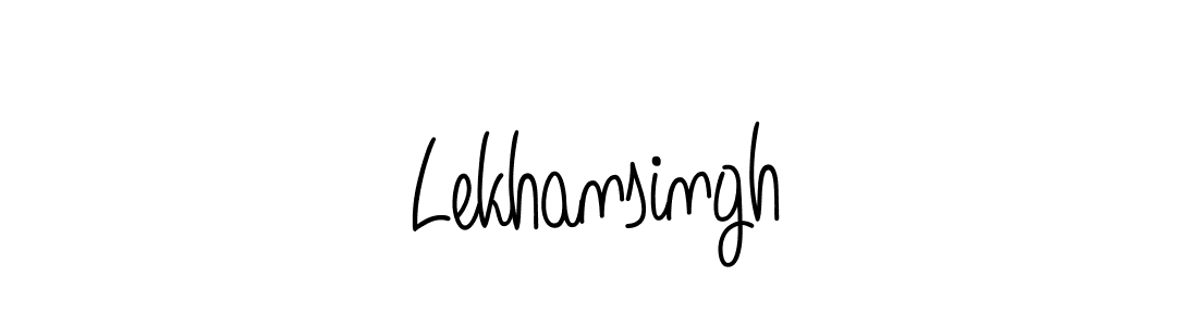 Use a signature maker to create a handwritten signature online. With this signature software, you can design (Angelique-Rose-font-FFP) your own signature for name Lekhansingh. Lekhansingh signature style 5 images and pictures png