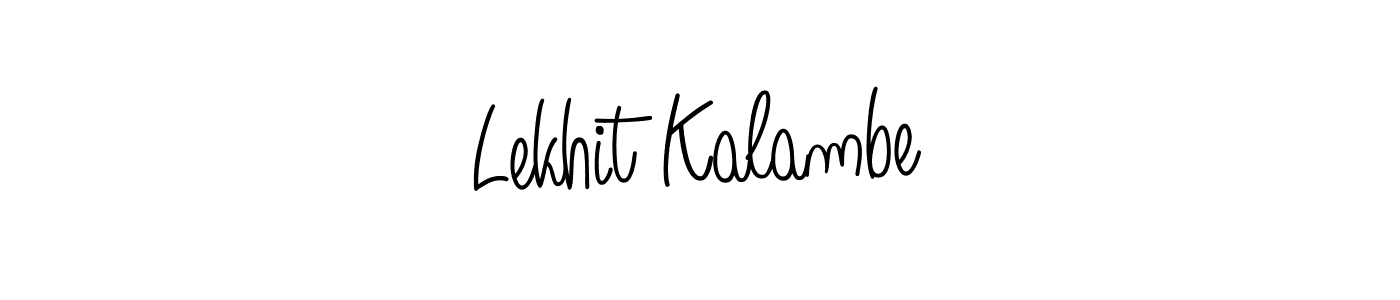 Make a short Lekhit Kalambe signature style. Manage your documents anywhere anytime using Angelique-Rose-font-FFP. Create and add eSignatures, submit forms, share and send files easily. Lekhit Kalambe signature style 5 images and pictures png