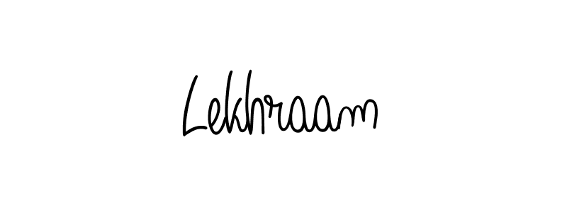 You should practise on your own different ways (Angelique-Rose-font-FFP) to write your name (Lekhraam) in signature. don't let someone else do it for you. Lekhraam signature style 5 images and pictures png