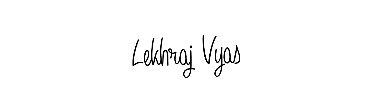 Create a beautiful signature design for name Lekhraj Vyas. With this signature (Angelique-Rose-font-FFP) fonts, you can make a handwritten signature for free. Lekhraj Vyas signature style 5 images and pictures png