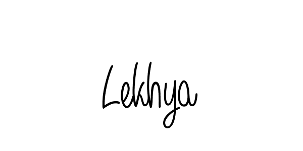 Use a signature maker to create a handwritten signature online. With this signature software, you can design (Angelique-Rose-font-FFP) your own signature for name Lekhya. Lekhya signature style 5 images and pictures png