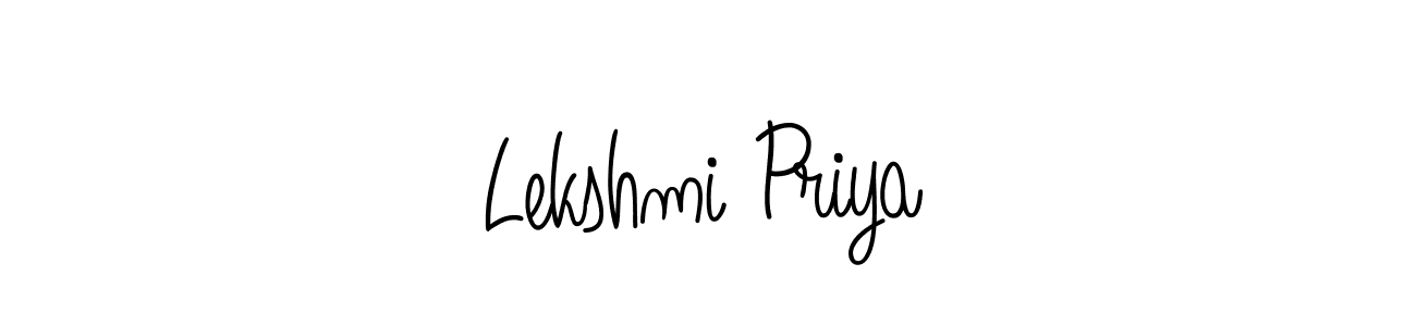 Create a beautiful signature design for name Lekshmi Priya. With this signature (Angelique-Rose-font-FFP) fonts, you can make a handwritten signature for free. Lekshmi Priya signature style 5 images and pictures png