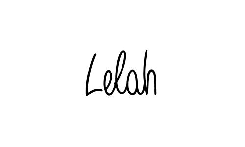 Make a beautiful signature design for name Lelah. With this signature (Angelique-Rose-font-FFP) style, you can create a handwritten signature for free. Lelah signature style 5 images and pictures png