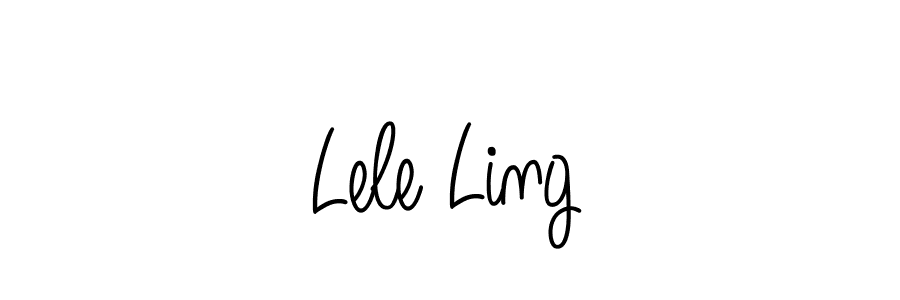 Design your own signature with our free online signature maker. With this signature software, you can create a handwritten (Angelique-Rose-font-FFP) signature for name Lele Ling. Lele Ling signature style 5 images and pictures png