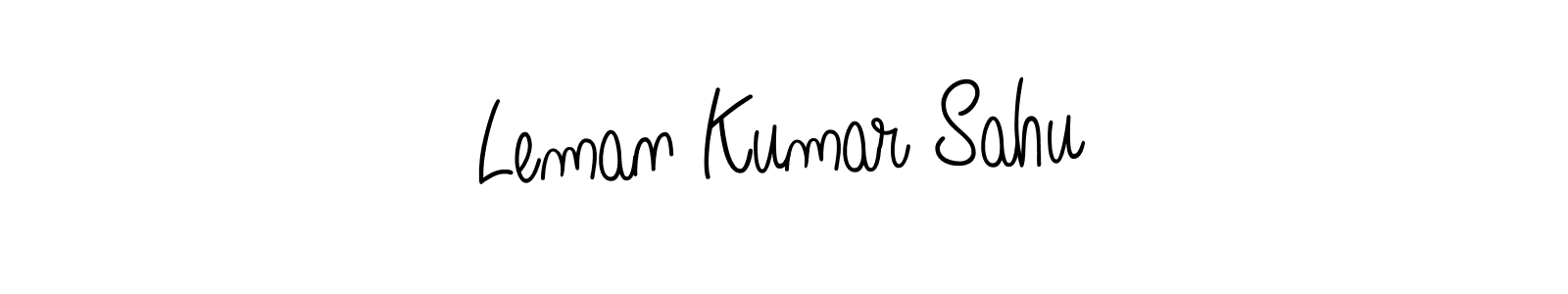 Leman Kumar Sahu stylish signature style. Best Handwritten Sign (Angelique-Rose-font-FFP) for my name. Handwritten Signature Collection Ideas for my name Leman Kumar Sahu. Leman Kumar Sahu signature style 5 images and pictures png