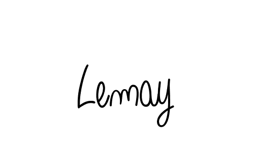 Design your own signature with our free online signature maker. With this signature software, you can create a handwritten (Angelique-Rose-font-FFP) signature for name Lemay. Lemay signature style 5 images and pictures png