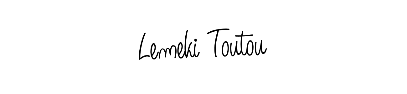 Angelique-Rose-font-FFP is a professional signature style that is perfect for those who want to add a touch of class to their signature. It is also a great choice for those who want to make their signature more unique. Get Lemeki Toutou name to fancy signature for free. Lemeki Toutou signature style 5 images and pictures png