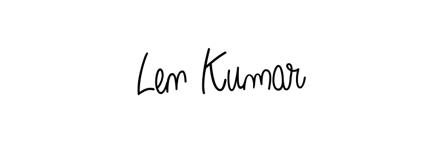 Once you've used our free online signature maker to create your best signature Angelique-Rose-font-FFP style, it's time to enjoy all of the benefits that Len Kumar name signing documents. Len Kumar signature style 5 images and pictures png