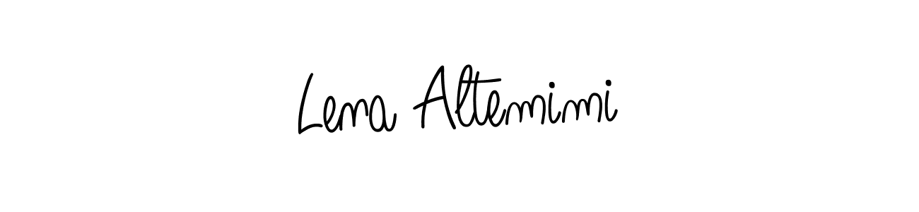 The best way (Angelique-Rose-font-FFP) to make a short signature is to pick only two or three words in your name. The name Lena Altemimi include a total of six letters. For converting this name. Lena Altemimi signature style 5 images and pictures png