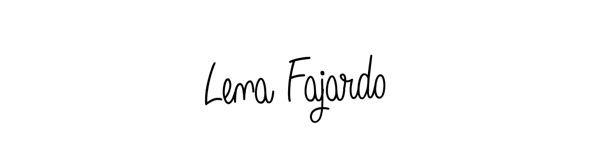 Use a signature maker to create a handwritten signature online. With this signature software, you can design (Angelique-Rose-font-FFP) your own signature for name Lena Fajardo. Lena Fajardo signature style 5 images and pictures png
