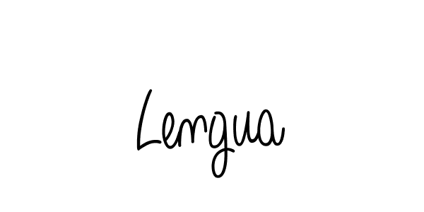 The best way (Angelique-Rose-font-FFP) to make a short signature is to pick only two or three words in your name. The name Lengua include a total of six letters. For converting this name. Lengua signature style 5 images and pictures png