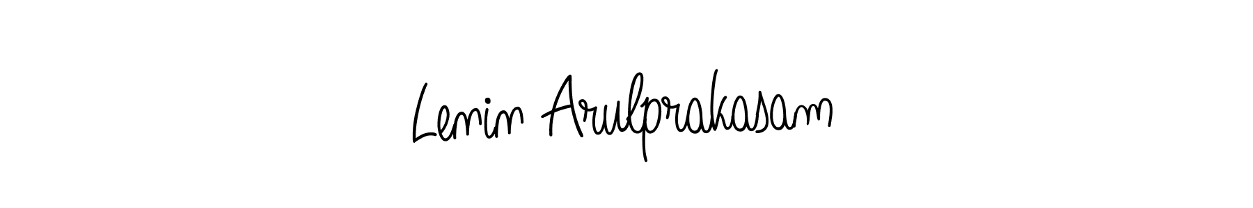 You should practise on your own different ways (Angelique-Rose-font-FFP) to write your name (Lenin Arulprakasam) in signature. don't let someone else do it for you. Lenin Arulprakasam signature style 5 images and pictures png