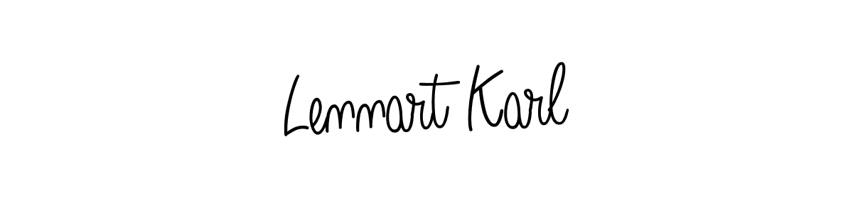Angelique-Rose-font-FFP is a professional signature style that is perfect for those who want to add a touch of class to their signature. It is also a great choice for those who want to make their signature more unique. Get Lennart Karl name to fancy signature for free. Lennart Karl signature style 5 images and pictures png