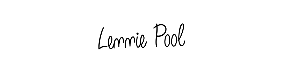 You should practise on your own different ways (Angelique-Rose-font-FFP) to write your name (Lennie Pool) in signature. don't let someone else do it for you. Lennie Pool signature style 5 images and pictures png