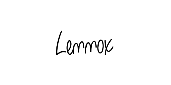 You should practise on your own different ways (Angelique-Rose-font-FFP) to write your name (Lennox) in signature. don't let someone else do it for you. Lennox signature style 5 images and pictures png