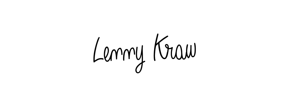 Angelique-Rose-font-FFP is a professional signature style that is perfect for those who want to add a touch of class to their signature. It is also a great choice for those who want to make their signature more unique. Get Lenny Kraw name to fancy signature for free. Lenny Kraw signature style 5 images and pictures png