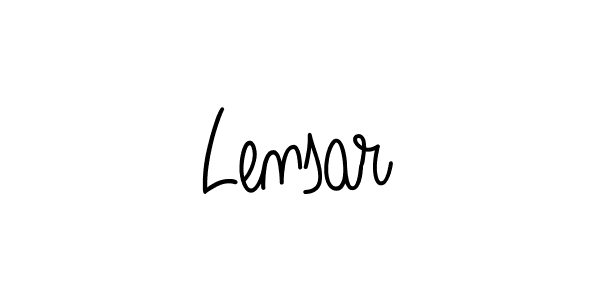 if you are searching for the best signature style for your name Lensar. so please give up your signature search. here we have designed multiple signature styles  using Angelique-Rose-font-FFP. Lensar signature style 5 images and pictures png